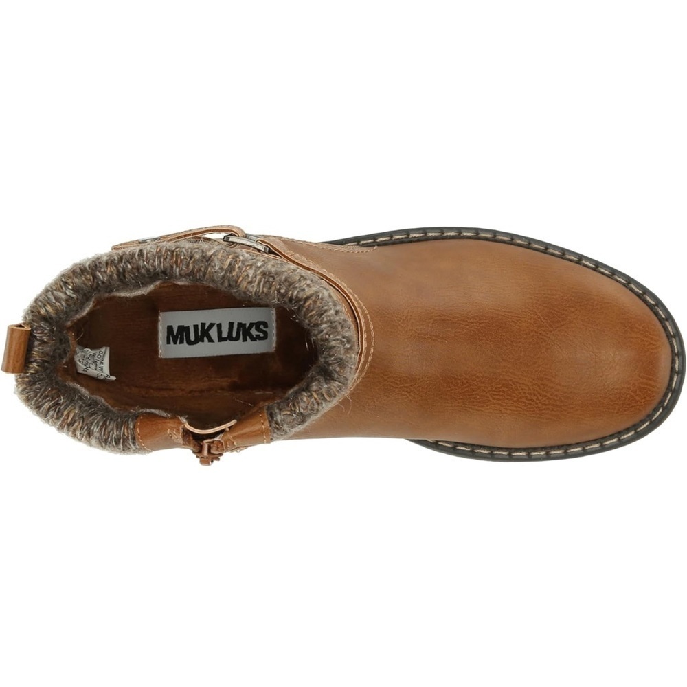 NWT Muk Luks Women’s Garland Gina Knit Cuff Ankle Boots 6.5W - wide size - Picture 5 of 13